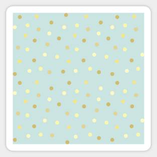 Golden Dot Pattern Sticker